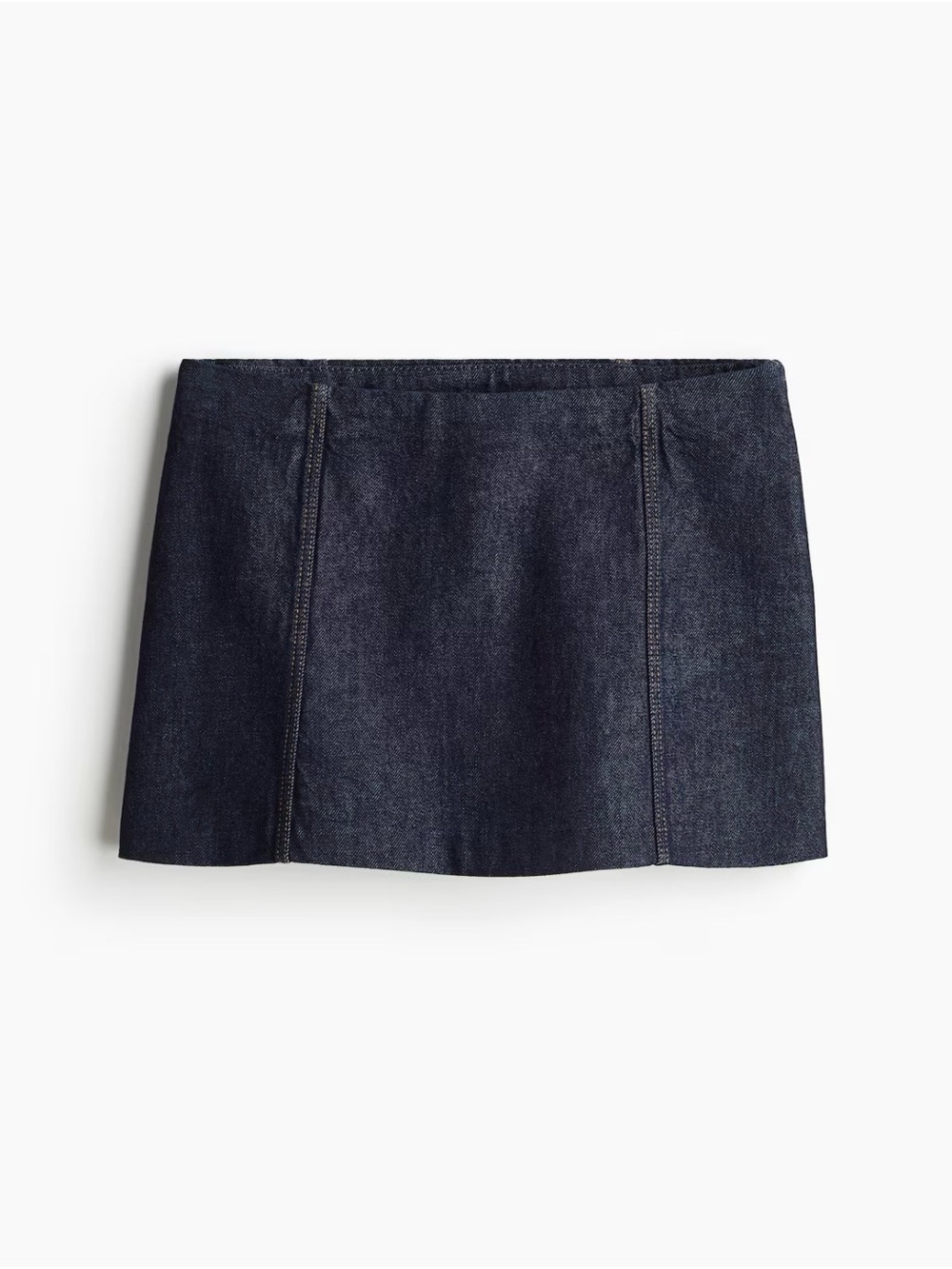 Dark denim a-line mini skirt